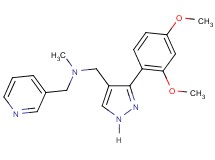 1-[3-(2,4-dimethoxyphenyl)-1H-pyrazol-4-yl]-N-methyl-N-(3-pyridinylmethyl)methanamine