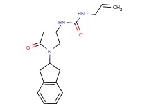 N-allyl-N'-[1-(2,3-dihydro-1H-inden-2-yl)-5-oxo-3-pyrrolidinyl]urea