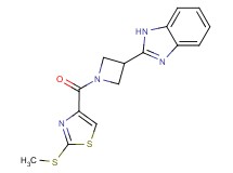 2-(1-{[2-(methylthio)-1,3-thiazol-4-yl]carbonyl}azetidin-3-yl)-1H-benzimidazole