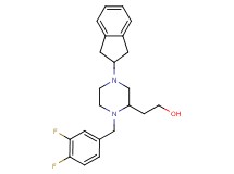2-[1-(3,4-difluorobenzyl)-4-(2,3-dihydro-1H-inden-2-yl)-2-piperazinyl]ethanol