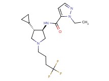 N-[rel-(3R,4S)-4-cyclopropyl-1-(4,4,4-trifluorobutyl)-3-pyrrolidinyl]-1-ethyl-1H-pyrazole-5-carboxamide hydrochloride