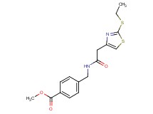 methyl 4-[({[2-(ethylthio)-1,3-thiazol-4-yl]acetyl}amino)methyl]benzoate