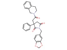 1-(1,3-benzodioxol-5-ylmethyl)-3-[2-(3,4-dihydro-2(1H)-isoquinolinyl)-2-oxoethyl]-3-phenyl-2,5-pyrrolidinedione