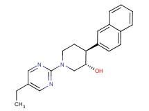 (3S*,4S*)-1-(5-ethylpyrimidin-2-yl)-4-(2-naphthyl)piperidin-3-ol