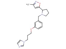 5-(1-{3-[3-(1H-imidazol-1-yl)propoxy]benzyl}pyrrolidin-2-yl)-3-methylisoxazole