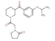 1-{2-[3-(3-isopropoxybenzoyl)-1-piperidinyl]-2-oxoethyl}-2-pyrrolidinone