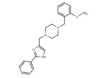 1-(2-methoxybenzyl)-4-[(2-phenyl-1H-imidazol-4-yl)methyl]piperazine bis(trifluoroacetate)