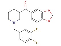 1,3-benzodioxol-5-yl[1-(3,4-difluorobenzyl)-3-piperidinyl]methanone
