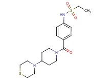 N-(4-{[4-(4-thiomorpholinyl)-1-piperidinyl]carbonyl}phenyl)ethanesulfonamide trifluoroacetate