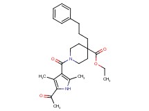 ethyl 1-[(5-acetyl-2,4-dimethyl-1H-pyrrol-3-yl)carbonyl]-4-(3-phenylpropyl)-4-piperidinecarboxylate