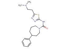 N-{5-[2-(dimethylamino)ethyl]-1,3,4-thiadiazol-2-yl}-4-phenyl-1-azepanecarboxamide trifluoroacetate