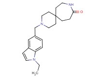 3-[(1-ethyl-1H-indol-5-yl)methyl]-3,9-diazaspiro[5.6]dodecan-10-one hydrochloride