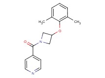 4-{[3-(2,6-dimethylphenoxy)-1-azetidinyl]carbonyl}pyridine