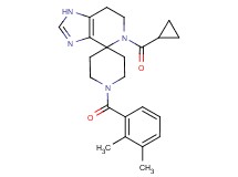 5-(cyclopropylcarbonyl)-1'-(2,3-dimethylbenzoyl)-1,5,6,7-tetrahydrospiro[imidazo[4,5-c]pyridine-4,4'-piperidine]