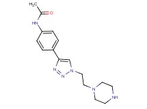 N-(4-{1-[2-(1-piperazinyl)ethyl]-1H-1,2,3-triazol-4-yl}phenyl)acetamide hydrochloride