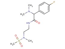 2-(dimethylamino)-2-(4-fluorophenyl)-N-{2-[methyl(methylsulfonyl)amino]ethyl}acetamide