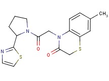 7-methyl-4-{2-oxo-2-[2-(1,3-thiazol-2-yl)pyrrolidin-1-yl]ethyl}-2H-1,4-benzothiazin-3(4H)-one