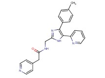 N-{[4-(4-methylphenyl)-5-pyridin-2-yl-1H-imidazol-2-yl]methyl}-2-pyridin-4-ylacetamide