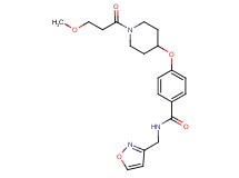 N-(3-isoxazolylmethyl)-4-{[1-(3-methoxypropanoyl)-4-piperidinyl]oxy}benzamide