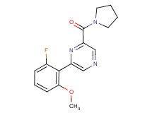 2-(2-fluoro-6-methoxyphenyl)-6-(pyrrolidin-1-ylcarbonyl)pyrazine