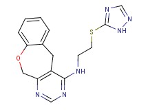 N-[2-(1H-1,2,4-triazol-5-ylthio)ethyl]-5,11-dihydro[1]benzoxepino[3,4-d]pyrimidin-4-amine
