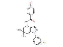 N-[1-(3-fluorophenyl)-6,6-dimethyl-4,5,6,7-tetrahydro-1H-indazol-4-yl]isonicotinamide 1-oxide