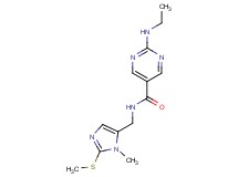 2-(ethylamino)-N-{[1-methyl-2-(methylthio)-1H-imidazol-5-yl]methyl}-5-pyrimidinecarboxamide