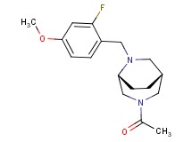 (1R*,5R*)-3-acetyl-6-(2-fluoro-4-methoxybenzyl)-3,6-diazabicyclo[3.2.2]nonane