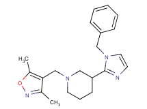 3-(1-benzyl-1H-imidazol-2-yl)-1-[(3,5-dimethyl-4-isoxazolyl)methyl]piperidine