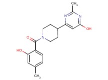 6-[1-(2-hydroxy-4-methylbenzoyl)-4-piperidinyl]-2-methyl-4-pyrimidinol