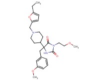 5-{1-[(5-ethyl-2-furyl)methyl]-4-piperidinyl}-5-(3-methoxybenzyl)-3-(2-methoxyethyl)-2,4-imidazolidinedione
