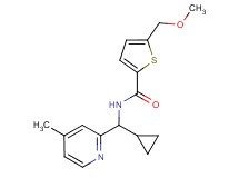 N-[cyclopropyl(4-methylpyridin-2-yl)methyl]-5-(methoxymethyl)thiophene-2-carboxamide