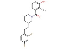 3-({3-[2-(2,4-difluorophenyl)ethyl]-1-piperidinyl}carbonyl)-2-methylphenol
