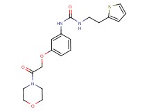 N-[3-(2-morpholin-4-yl-2-oxoethoxy)phenyl]-N'-[2-(2-thienyl)ethyl]urea