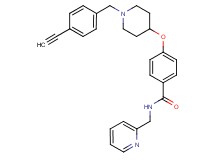 4-{[1-(4-ethynylbenzyl)-4-piperidinyl]oxy}-N-(2-pyridinylmethyl)benzamide