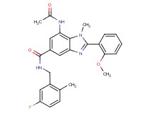 7-(acetylamino)-N-(5-fluoro-2-methylbenzyl)-2-(2-methoxyphenyl)-1-methyl-1H-benzimidazole-5-carboxamide