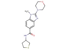 1-methyl-2-(4-morpholinyl)-N-(tetrahydro-3-thienyl)-1H-benzimidazole-5-carboxamide
