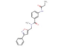 N-methyl-N-[(3-phenylisoxazol-5-yl)methyl]-3-(propionylamino)benzamide