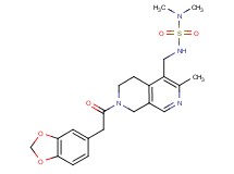 N'-{[7-(1,3-benzodioxol-5-ylacetyl)-3-methyl-5,6,7,8-tetrahydro-2,7-naphthyridin-4-yl]methyl}-N,N-dimethylsulfamide