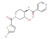 N-{(3R*,4R*)-1-[(5-chloro-2-thienyl)carbonyl]-3-hydroxypiperidin-4-yl}isonicotinamide