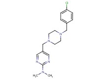 5-{[4-(4-chlorobenzyl)-1-piperazinyl]methyl}-N,N-dimethyl-2-pyrimidinamine