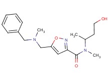 5-{[benzyl(methyl)amino]methyl}-N-(3-hydroxy-1-methylpropyl)-N-methylisoxazole-3-carboxamide