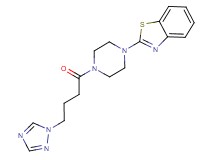 2-{4-[4-(1H-1,2,4-triazol-1-yl)butanoyl]-1-piperazinyl}-1,3-benzothiazole