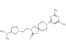8-(2-amino-6-methylpyrimidin-4-yl)-3-{2-[3-(dimethylamino)pyrrolidin-1-yl]ethyl}-1-oxa-3,8-diazaspiro[4.5]decan-2-one