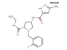 (4S)-N-ethyl-1-(2-fluorobenzyl)-4-{[(3-methyl-1H-pyrazol-5-yl)carbonyl]amino}-L-prolinamide