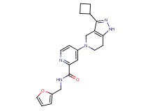 4-(3-cyclobutyl-1,4,6,7-tetrahydro-5H-pyrazolo[4,3-c]pyridin-5-yl)-N-(2-furylmethyl)-2-pyridinecarboxamide