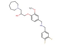 1-(1-azepanyl)-3-(4-{[(3,4-difluorobenzyl)amino]methyl}-2-methoxyphenoxy)-2-propanol