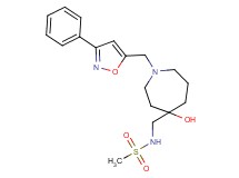 N-({4-hydroxy-1-[(3-phenyl-5-isoxazolyl)methyl]-4-azepanyl}methyl)methanesulfonamide