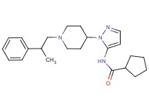 N-{1-[1-(2-phenylpropyl)-4-piperidinyl]-1H-pyrazol-5-yl}cyclopentanecarboxamide