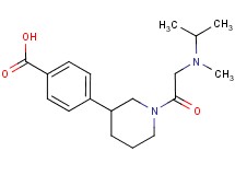 4-[1-(N-isopropyl-N-methylglycyl)piperidin-3-yl]benzoic acid